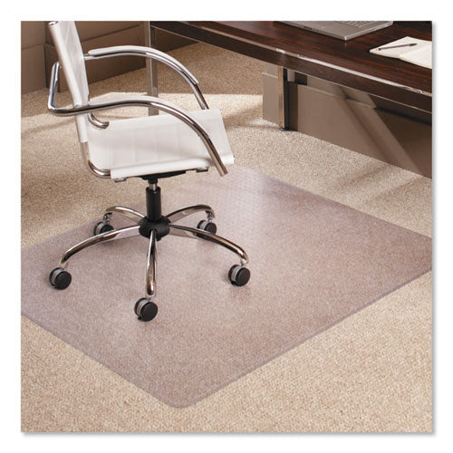 Image of ES Robbins® EverLife Moderate Use Chair Mat for Low Pile Carpet, Rectangular, 46 x 60, Clear