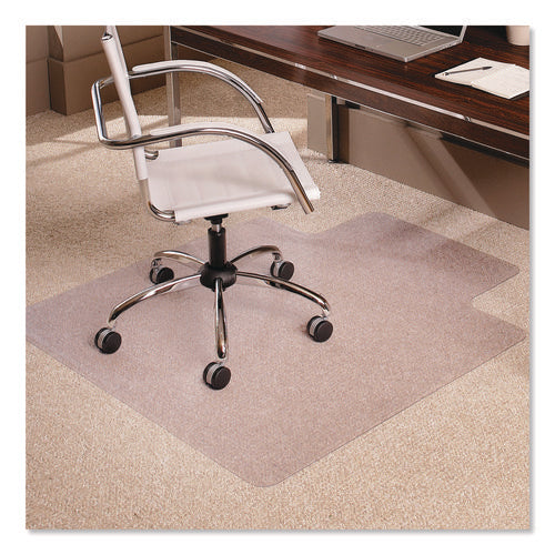 Image of ES Robbins® EverLife Moderate Use Chair Mat for Low Pile Carpet, Rectangular with Lip, 36 x 48, Clear