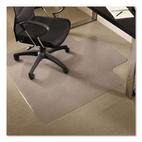 Image of ES Robbins® Everlife Chair Mats For Medium Pile Carpet With Lip, 36 X 48, Clear