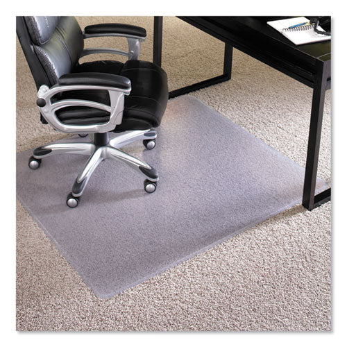 Image of ES Robbins® EverLife Intensive Use Chair Mat for High Pile Carpet, Rectangular, 46 x 60, Clear