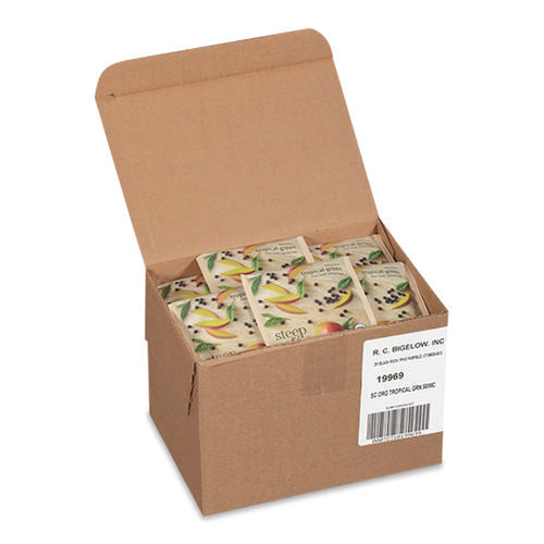 Image of Bigelow® steep Cafe Organic Green Tea, Tropical, 50 Bags/Carton