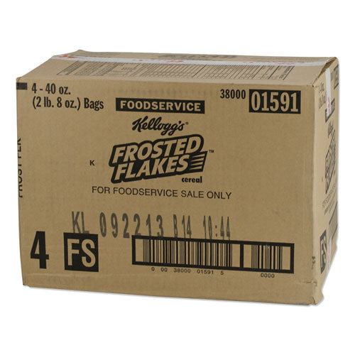 Image of Kellogg's® Frosted Flakes Breakfast Cereal, Bulk Packaging, 40 Oz Bag, 4/carton