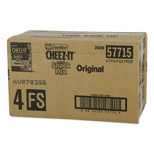 Image of Sunshine® Cheez-It Baked Snack Mix, Classic Cheese, 4.5 Oz Bag, 6/pack