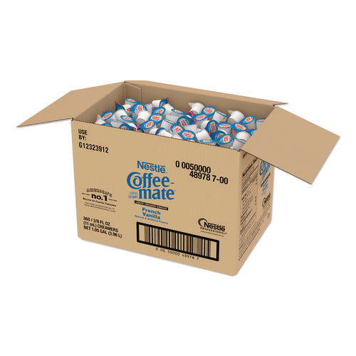 Image of Coffee mate® Liquid Coffee Creamer, French Vanilla, 0.38 oz Mini Cups, 360/Carton