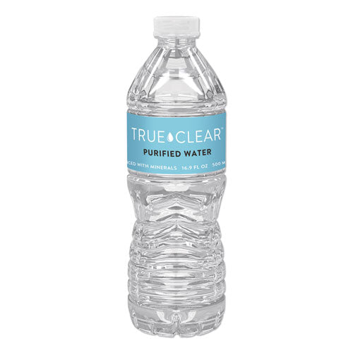 Image of True Clear® Purified Bottled Water, 16.9 Oz Bottle, 24 Bottles/carton
