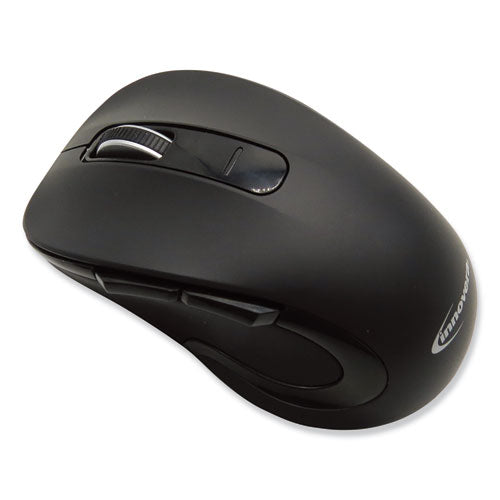 Image of Innovera® Mid-Size Wireless Optical Mouse with Micro USB, 2.4 GHz Frequency/26 ft Wireless Range, Right Hand Use, Black
