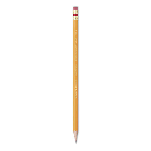 Image of Paper Mate® Everstrong #2 Pencils, Hb (#2), Black Lead, Gold Barrel, Dozen
