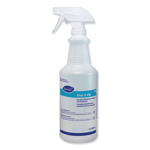 Image of Diversey Virex Ii 256 Empty Spray Bottle, 32 Oz, Clear, 12/carton