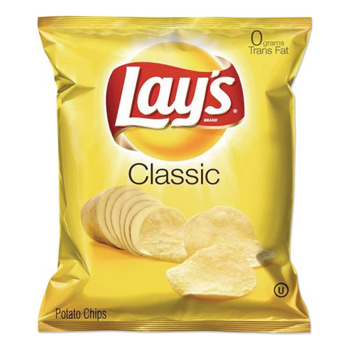 Image of Lay's® Regular Potato Chips, 1.5 Oz Bag, 64/carton