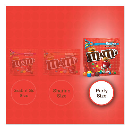 Image of M & M's® Chocolate Candies, Peanut Butter, 38 Oz Resealable Bag