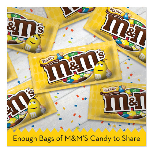 Image of M & M's® Chocolate Candies, Peanut, Individually Wrapped, 1.74 Oz, 48/box