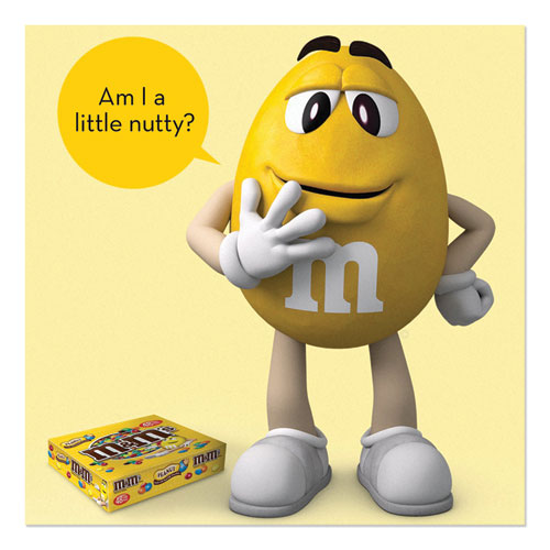 Image of M & M's® Chocolate Candies, Peanut, Individually Wrapped, 1.74 Oz, 48/box