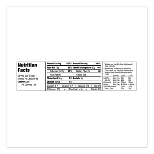 Image of M & M's® Chocolate Candies, Peanut, Individually Wrapped, 1.74 Oz, 48/box