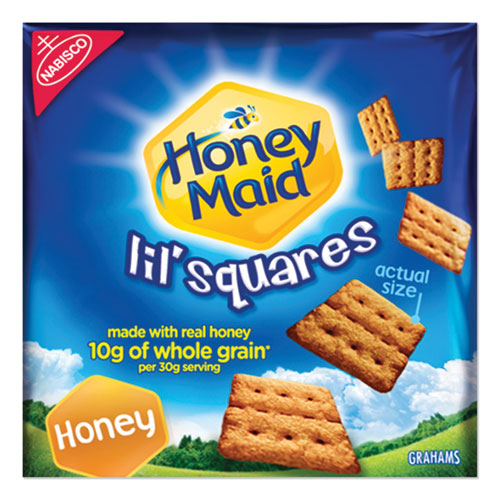 Image of Nabisco® Honey Maid Lil' Squares Graham Crackers, Honey, 1.06 Oz Bag, 72/carton