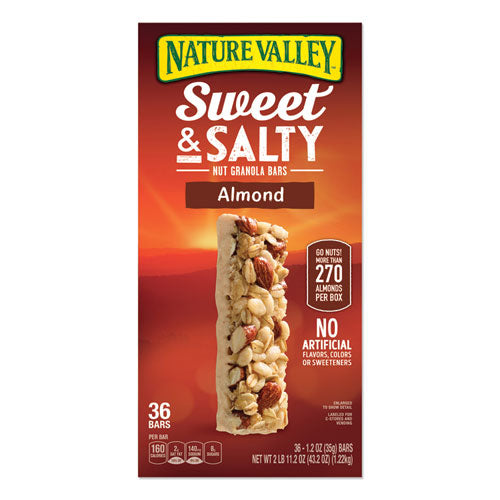 Image of Nature Valley® Granola Bars, Sweet And Salty Almond, 1.2 Oz Pouch, 36/box