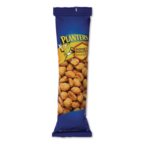 Image of Planters® Honey Roasted Peanuts, 2.5 Oz Tube, 15/box