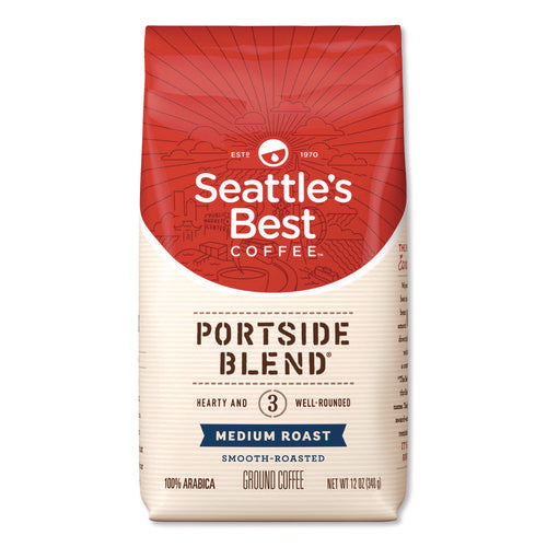 Image of Seattle's Best Port Side Blend Ground Coffee, Medium Roast, 12 Oz Bag