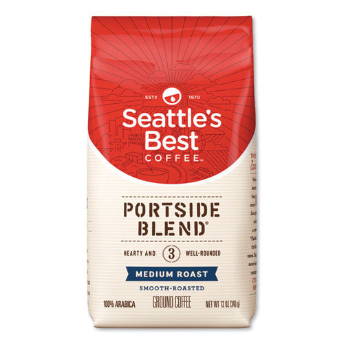 Image of Seattle's Best Port Side Blend Ground Coffee, Medium Roast, 12 Oz Bag