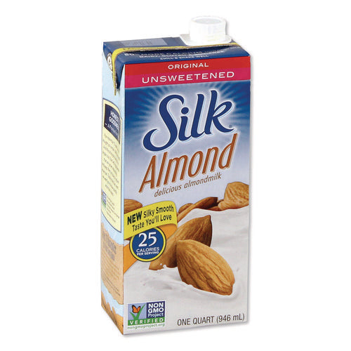 Image of Silk® Almond Milk, Unsweetened Original, 32 Oz Aseptic Box