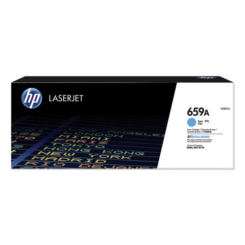 Image of HP HP 659a, (w2011a) Cyan Original Laserjet Toner Cartridge