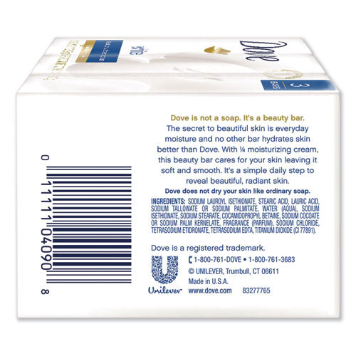 Image of Dove® White Beauty Bar, Light Scent, 3.17 Oz, 3/pack