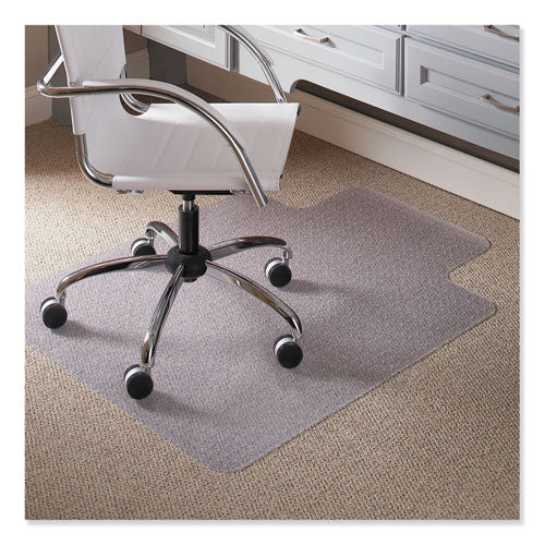 Image of ES Robbins® EverLife Light Use Chair Mat for Flat to Low Pile Carpet, Rectangular with Lip, 36 x 48, Clear