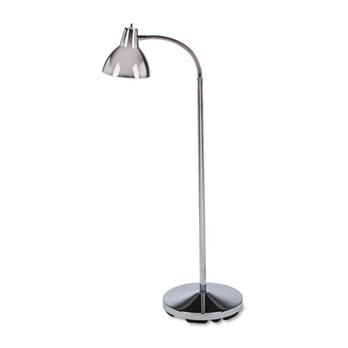 Image of Medline Classic Incandescent Exam Lamp, Three Prong, 10w x 10d x 74h, Stainless Steel
