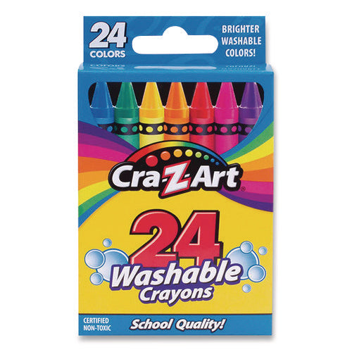 Image of Cra-Z-Art® Washable Crayons, Assorted, 24/pack