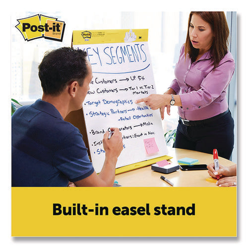 Image of Post-it® Easel Pads Super Sticky Original Tabletop Easel Pad with Self-Stick Sheets, Unruled, 20 x 23, White, 20 Sheets, 4/Pack
