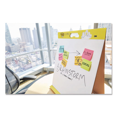 Image of Post-it® Easel Pads Super Sticky Original Tabletop Easel Pad with Self-Stick Sheets, Unruled, 20 x 23, White, 20 Sheets, 4/Pack