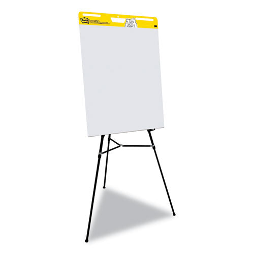 Image of Post-it® Easel Pads Super Sticky Vertical-Orientation Self-Stick Easel Pads, Quadrille Rule (1 sq/in), 25 x 30, White, 30 Sheets, 6/Pack