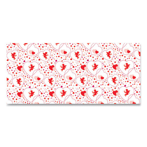 Image of Pacon® Corobuff Corrugated Paper Roll, 48" X 25 Ft, Cupids Hearts
