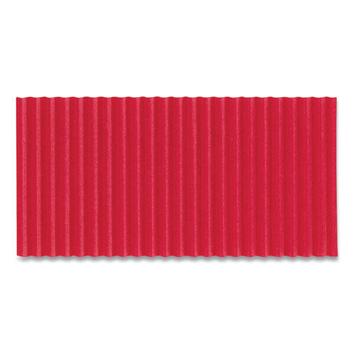 Image of Pacon® Corobuff Corrugated Paper Roll, 48" X 25 Ft, Flame Red