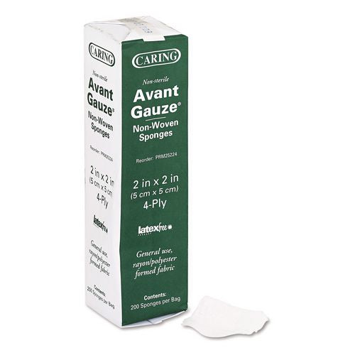 Image of Medline Gauze Sponges, Non-Sterile, 4-Ply, 2 X 2, 200/box