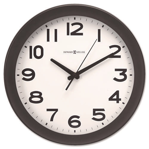 Image of Howard Miller® Kenwick Wall Clock, 13.5" Overall Diameter, Black Case, 1 Aa (sold Separately)