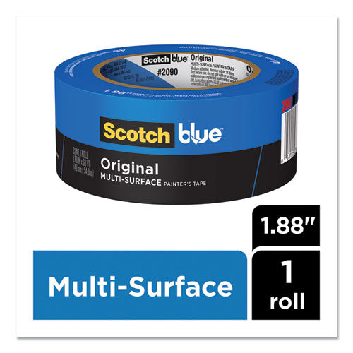 Image of ScotchBlue Original Multi-Surface Painter's Tape, 3" Core, 2" X 60 Yds, Blue