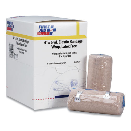 Image of First Aid Only Reusable Elastic Bandage Wrap, 4" X 15 Ft, 9/box