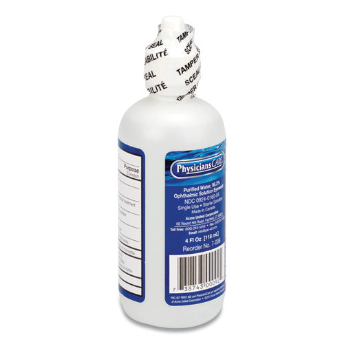 Image of PhysiciansCare® by First Aid Only® First Aid Refill Components Disposable Eye Wash, 4 Oz Bottle
