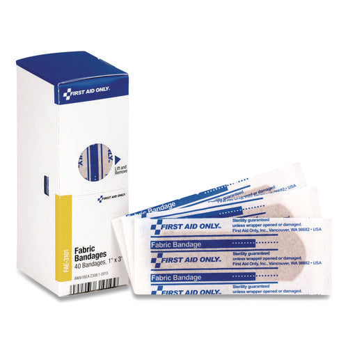 Image of First Aid Only Fingertip Bandages, 1.75 X 2, 10/box