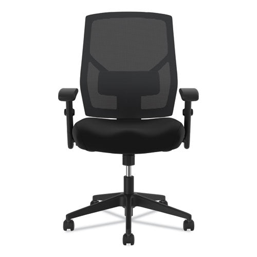 Image of HON® Vl581 High-Back Task Chair, Supports Up To 250 Lb, 18" To 22" Seat Height, Black
