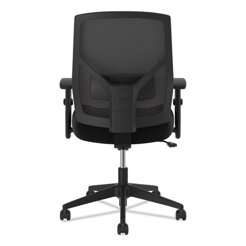 Image of HON® Vl581 High-Back Task Chair, Supports Up To 250 Lb, 18" To 22" Seat Height, Black