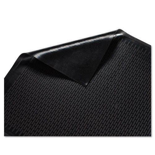 Image of Guardian Clean Step Outdoor Rubber Scraper Mat, Polypropylene, 36 X 60, Black