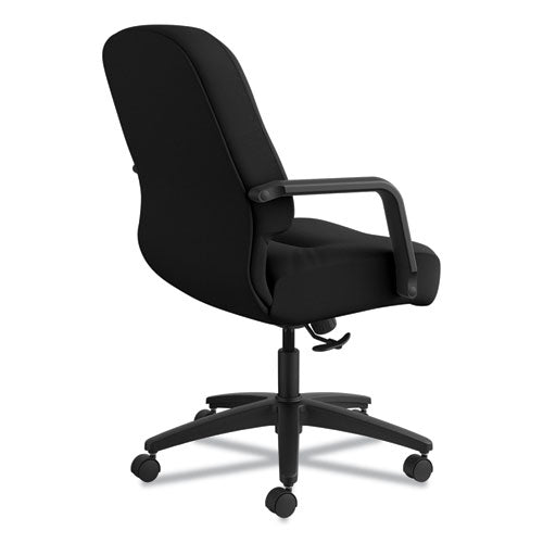 Image of HON® Pillow-Soft 2090 Series Managerial Mid-Back Swivel/tilt Chair, Supports Up To 300 Lb, 17" To 21" Seat Height, Black