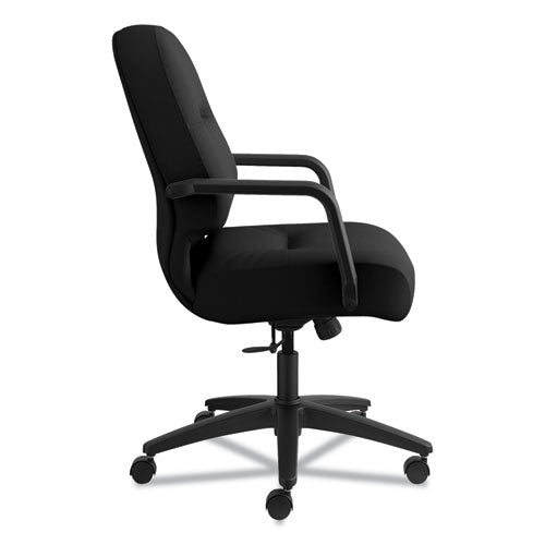 Image of HON® Pillow-Soft 2090 Series Managerial Mid-Back Swivel/tilt Chair, Supports Up To 300 Lb, 17" To 21" Seat Height, Black