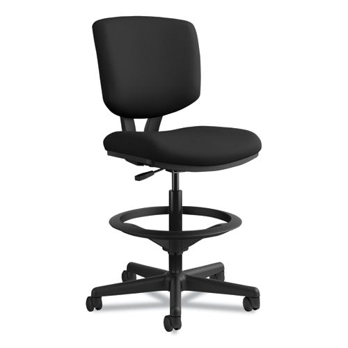 Image of HON® Volt Series Adjustable Task Stool, Supports Up To 275 Lb, 22.88" To 32.38" Seat Height, Black