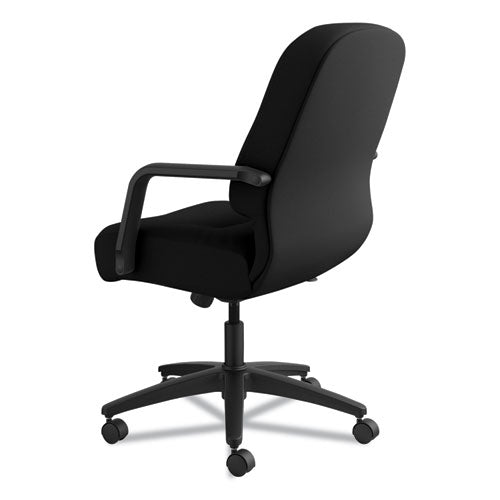 Image of HON® Pillow-Soft 2090 Series Managerial Mid-Back Swivel/tilt Chair, Supports Up To 300 Lb, 17" To 21" Seat Height, Black
