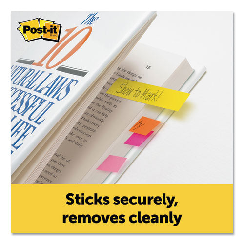Image of Post-it® Page Flag Markers, Assorted Brights, 100 Flags/Pad, 5 Pads/Pack
