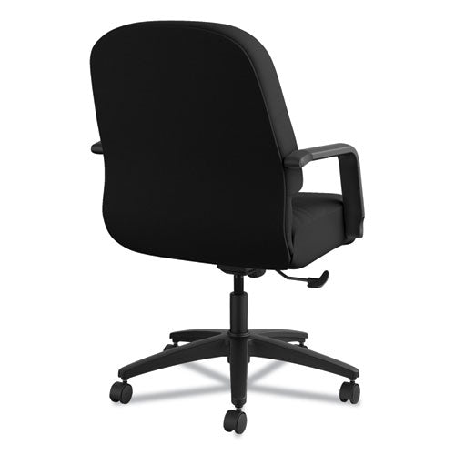 Image of HON® Pillow-Soft 2090 Series Managerial Mid-Back Swivel/tilt Chair, Supports Up To 300 Lb, 17" To 21" Seat Height, Black