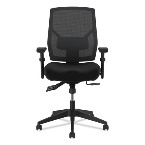 Image of HON® Vl582 High-Back Task Chair, Supports Up To 250 Lb, 19" To 22" Seat Height, Black