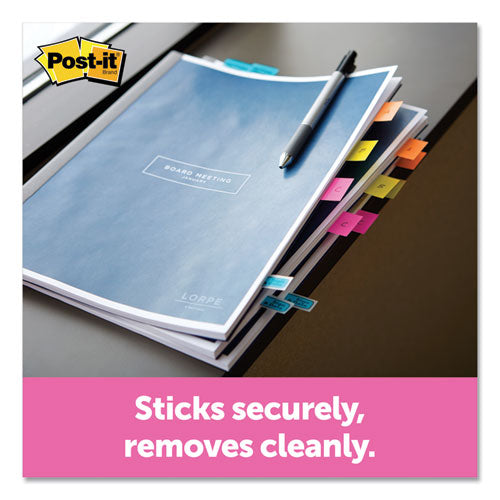 Image of Post-it® Flags Page Flags In Portable Dispenser, Assorted Brights, 60 Flags/pack